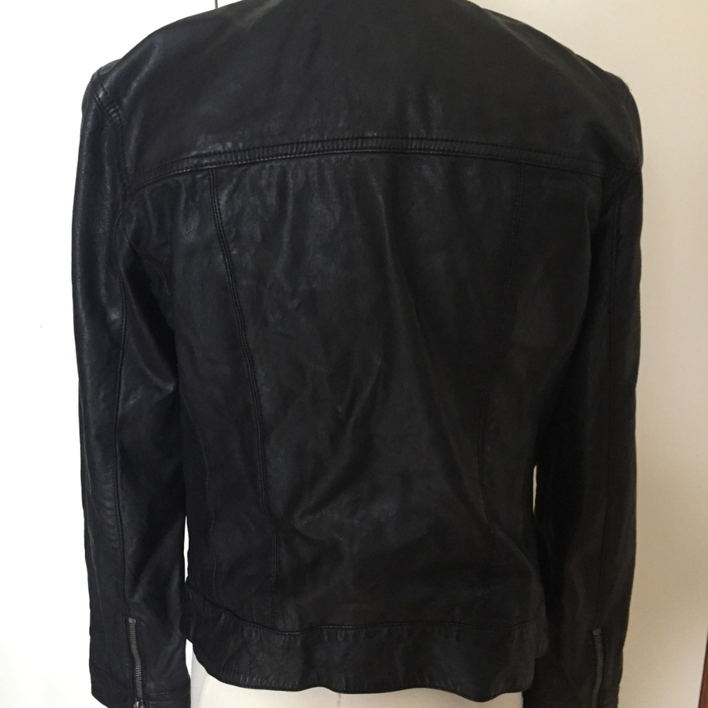 XS Lucky Brand 100% Lamb Leather Jacket - Picture 4 of 6